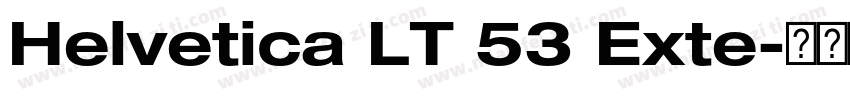 Helvetica LT 53 Exte字体转换